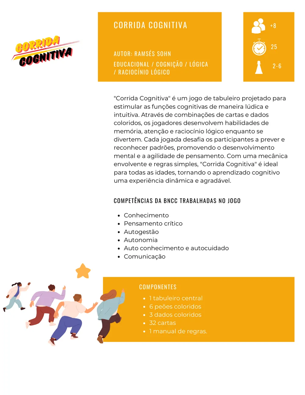 Ficha do jogo Corrida Cognitiva no catálogo
