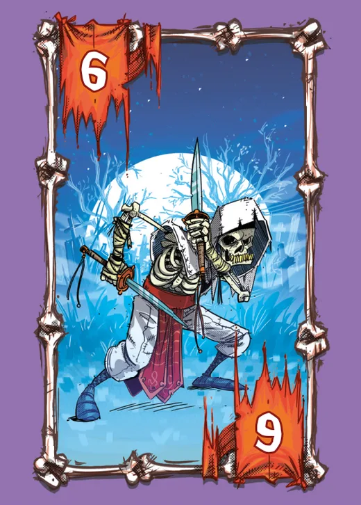 Carta Caveira de força 6