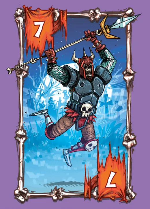 Carta Caveira de força 7