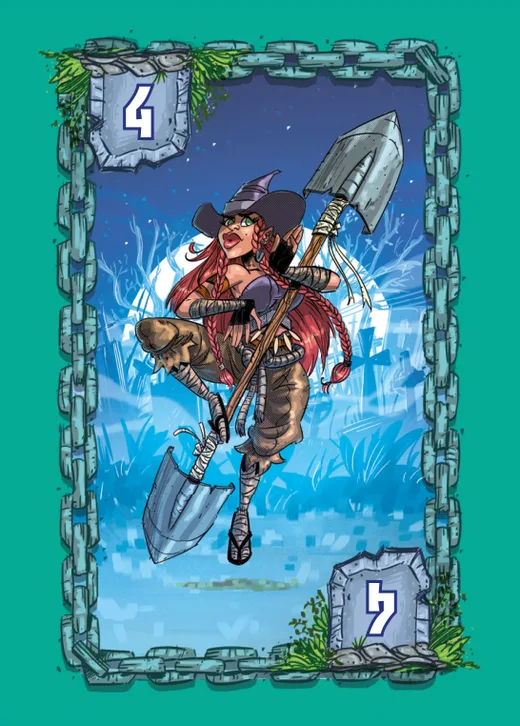 Carta Coveiro de força 4