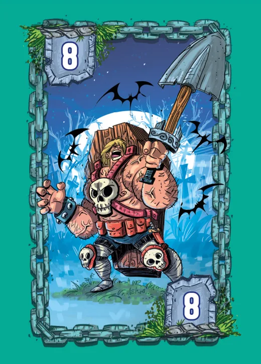 Carta Coveiro de força 8